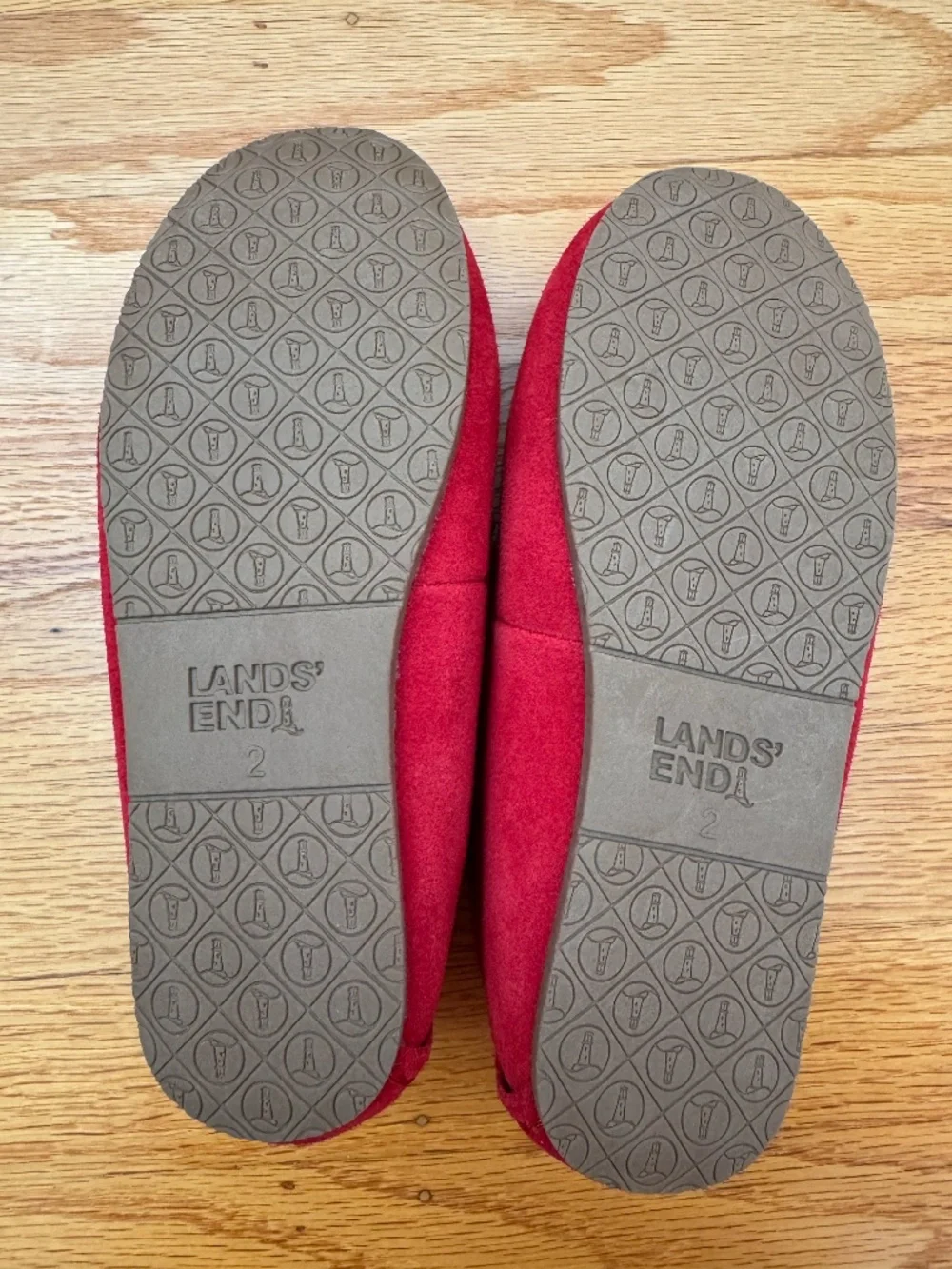 Lands End Fuzzy Slippers